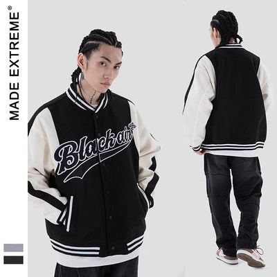 Spring And Summer High Street Splicing Color Autumn And Winter Thin Baseball Clothing