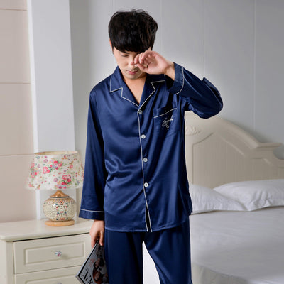 Stretch satin chiffon pajamas