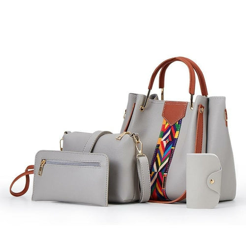 Four-Piece Fashion PU Handbag For Women