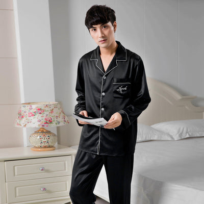 Stretch satin chiffon pajamas