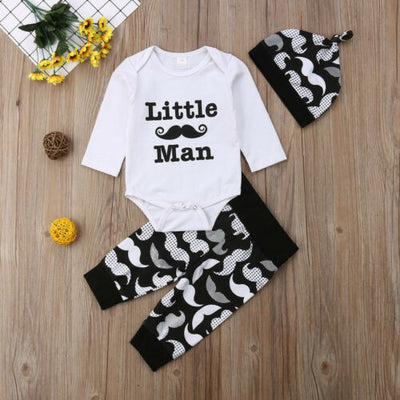 Baby Clothes Set Newborn Kid Baby Boy Beard