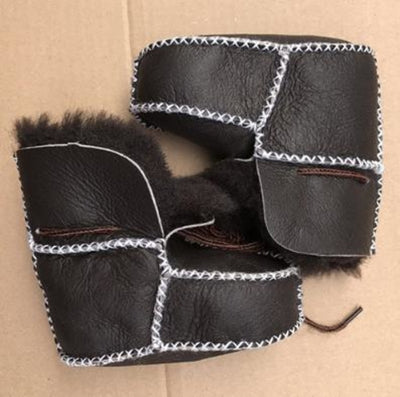 New Genuine leather sheepskin Kids boots Winter