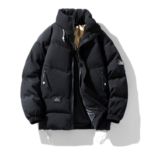 Mens Stand Collar Puffer Jacket