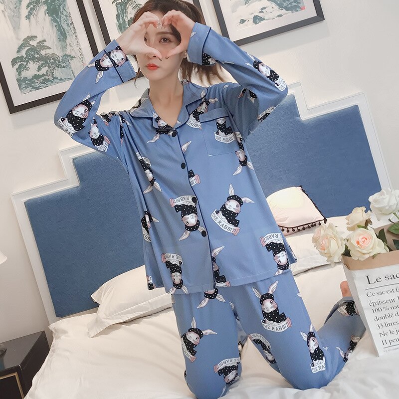 New Cartoon Print Pajamas for Women