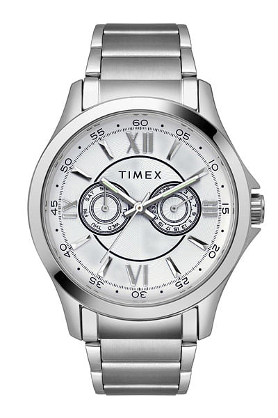 Timex Silver Mens Multi Dial Watch