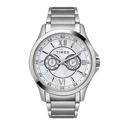 Timex Silver Mens Multi Dial Watch