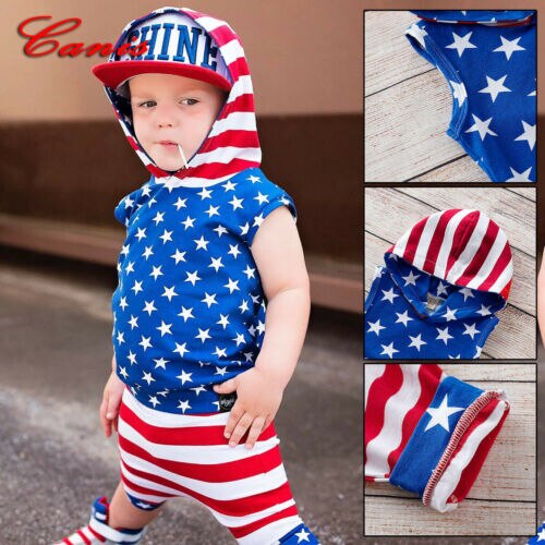 Toddler Kids Baby Boy Cotton Clothes T-shirt