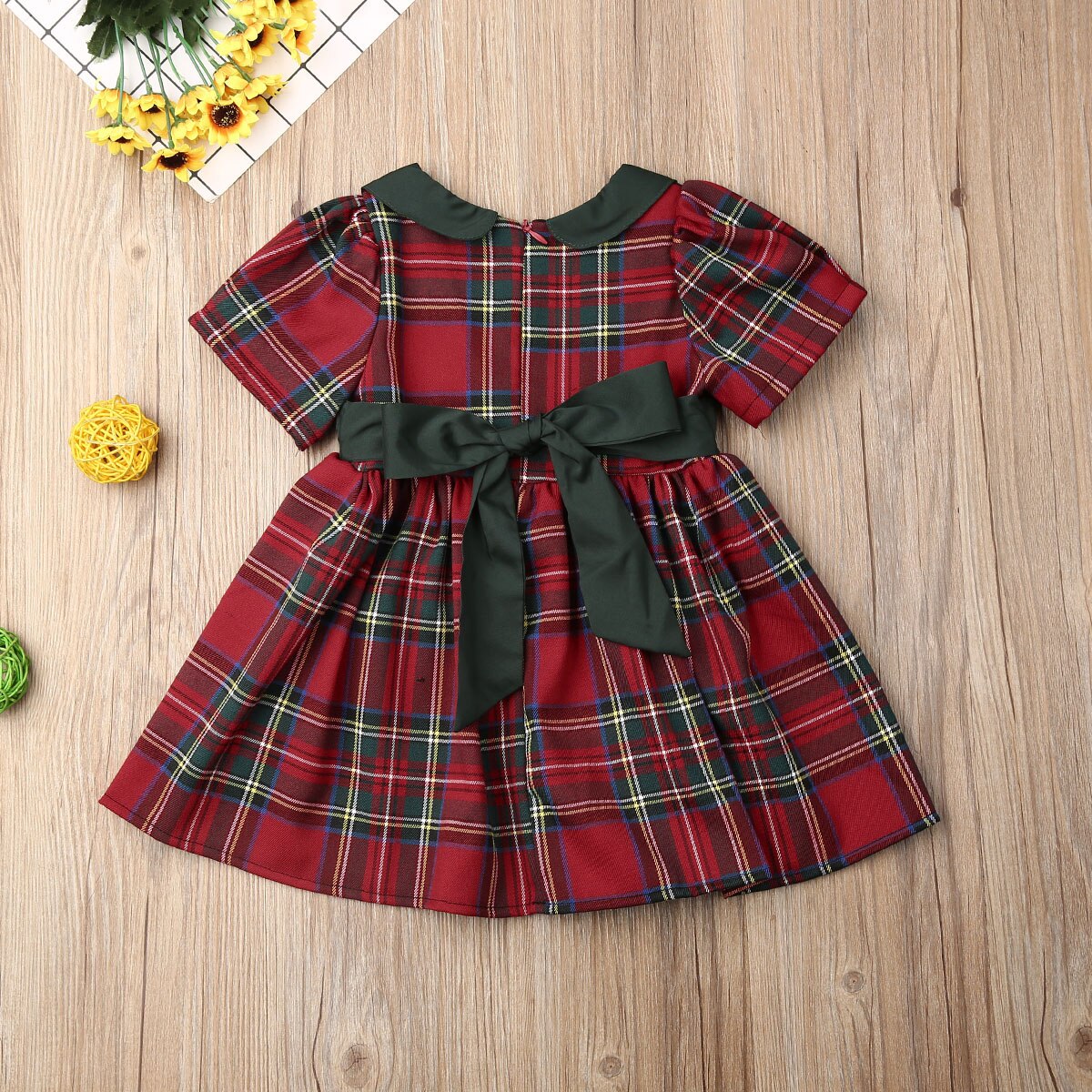 Xmas Toddler Kids Baby Girl Dress Clothes Short