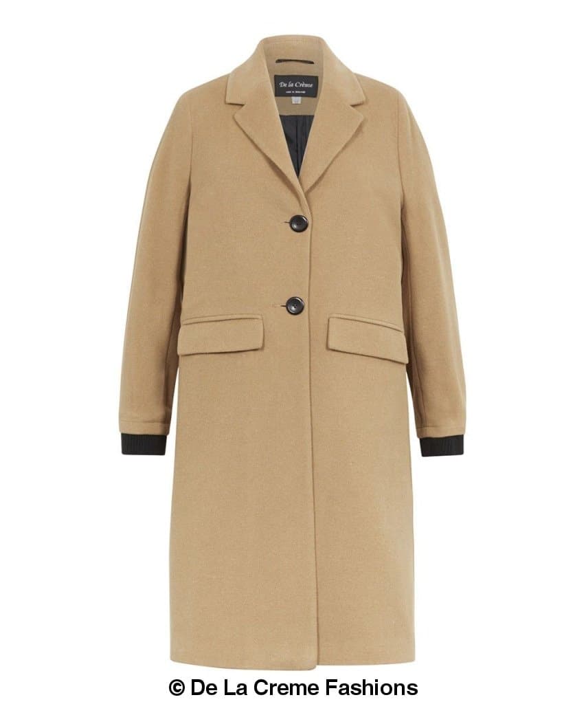 Womens Wool Blend Winter Warm Knee Length Coat