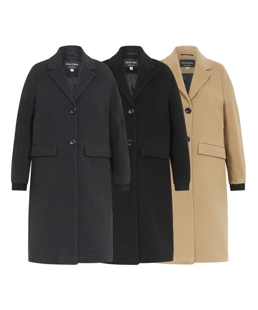 Womens Wool Blend Winter Warm Knee Length Coat