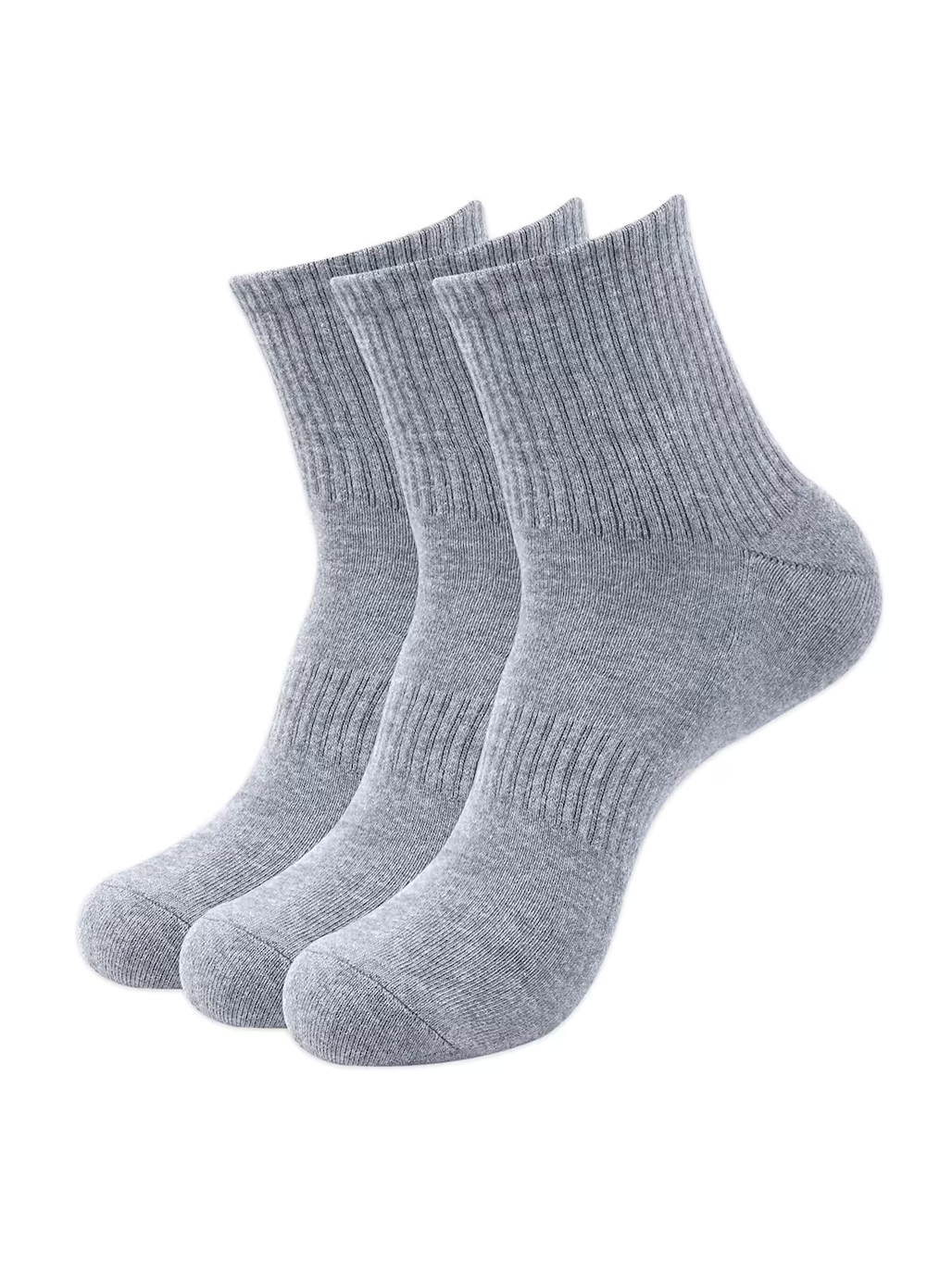 Men pack of 3 solid above ankle length socks