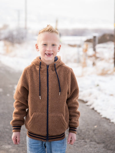 DT Bode Sherpa Winter Jacket in Brown