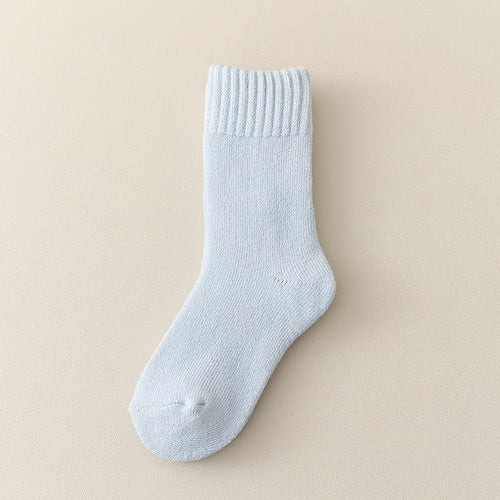 Unisex Thickened Children’s Fleece-lined Mid-Calf Socks