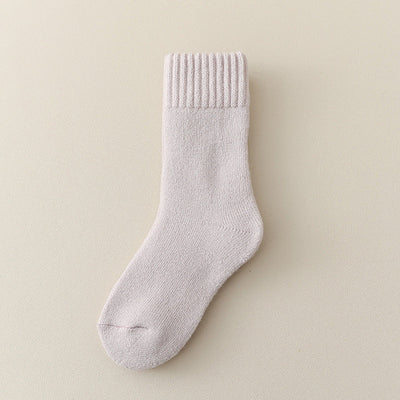 Unisex Thickened Children’s Fleece-lined Mid-Calf Socks