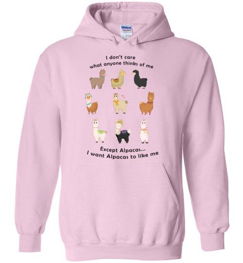 I Want Alpacas to Like Me Gildan Heavy Blend Hoodie