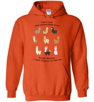 I Want Alpacas to Like Me Gildan Heavy Blend Hoodie