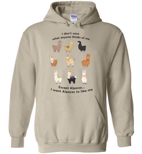 I Want Alpacas to Like Me Gildan Heavy Blend Hoodie