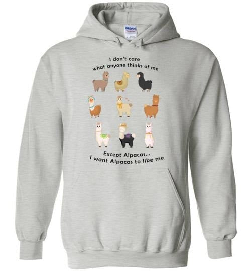 I Want Alpacas to Like Me Gildan Heavy Blend Hoodie