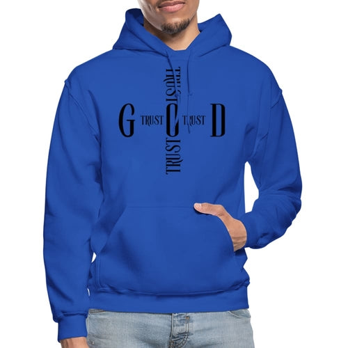 Mens Hoodie / Trust God Sweatshirt